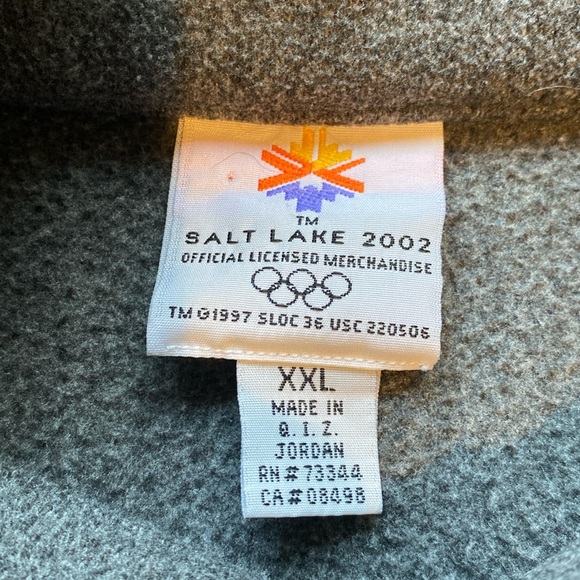 2002 Salt Lake City Winter Olympics Grey Vest: Size XXL - Picture 8 of 9